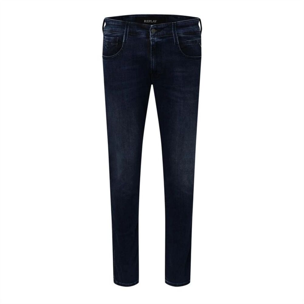 Replay Mens Anbass Denim Slim Jeans / Dark Blue